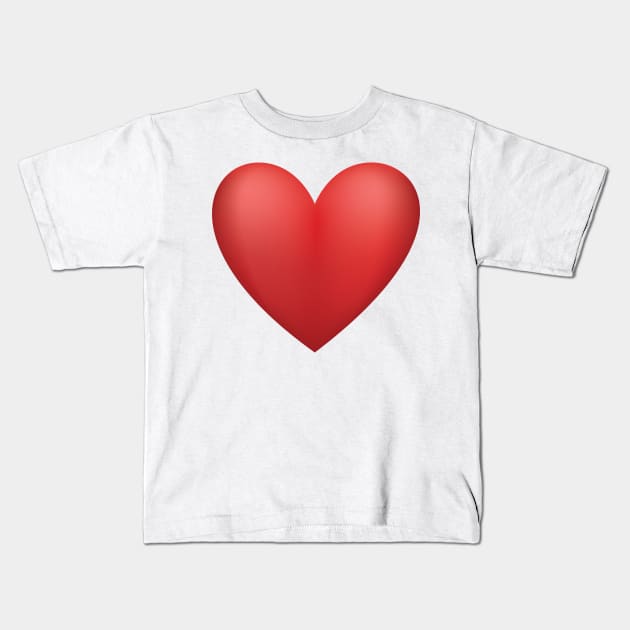 Red Heart Kids T-Shirt by SWON Design